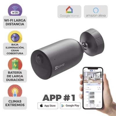 Cámara Bala IP / 2K 3 Megapixel / Batería Recargable 7800 mAh / Visión Nocturna Color 15 m (49.2 ft) / Wi-Fi 2.4 GHz / IP66 — vista 2