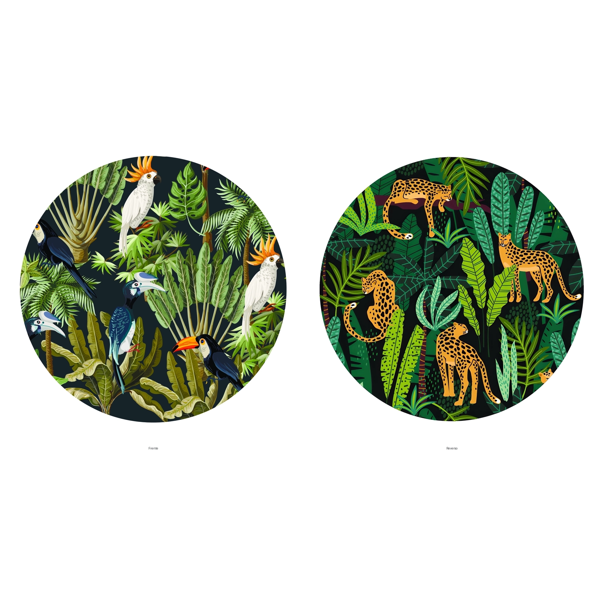 Bajo platos Sintético / Vinipiel — Set de 6 — DOS vistas | A81 + A78