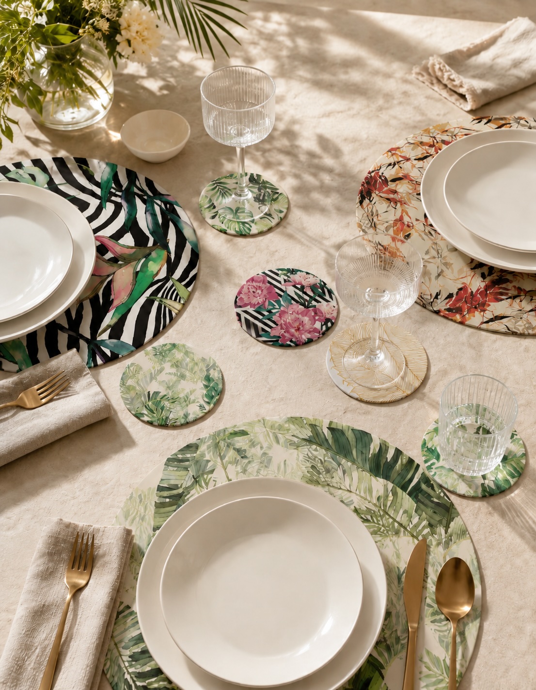 Fotografía de producto ambientada en mesa puesta