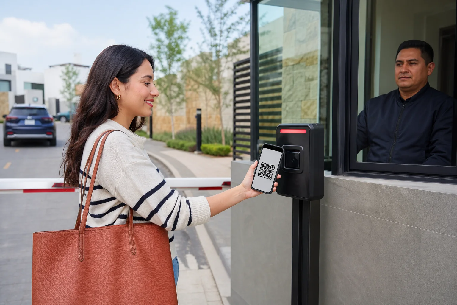 Visita presentando un código QR para entrar al fraccionamiento