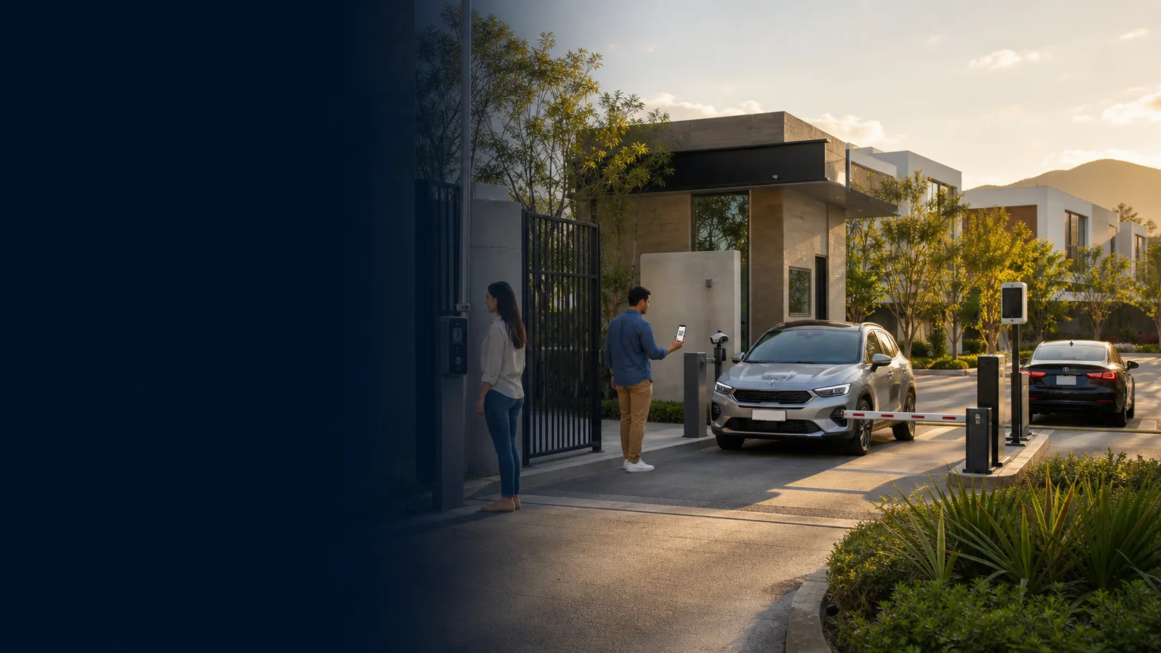 Reconocimiento facial, código QR y accesos vehiculares en un fraccionamiento